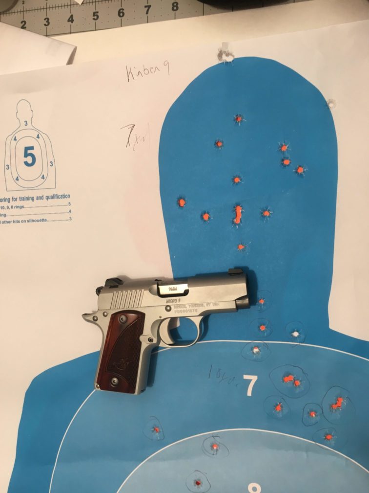 Kimber Kimber Micro 9 small 9mm pistol target